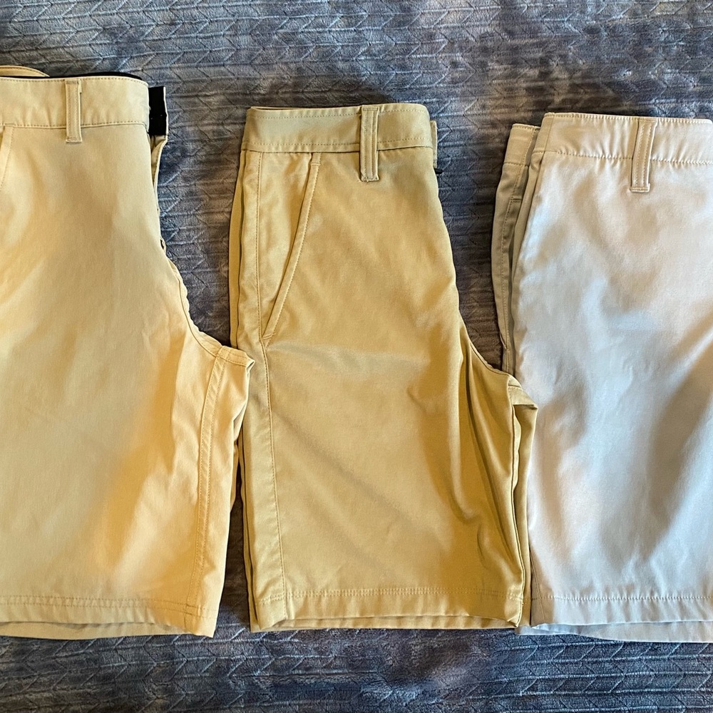 3 pair Under Armour golf/dress shorts youth sz 12